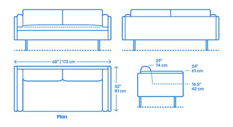 Sofa Bed Loveseat Size